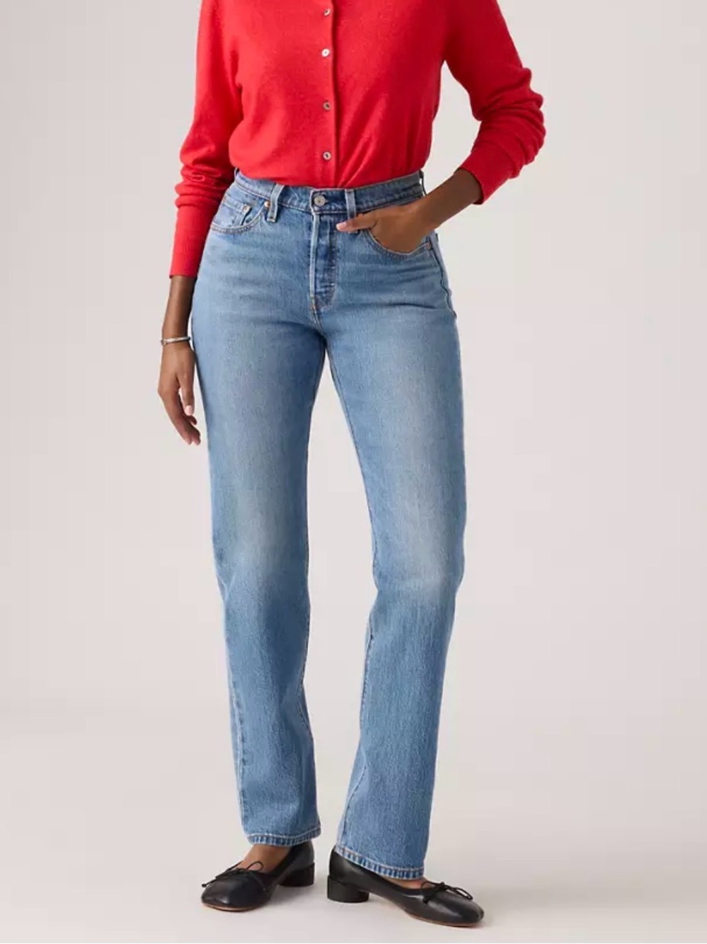 Levi’s Women's 32 501 Curve Jeans Lucid Dream Medium Wash